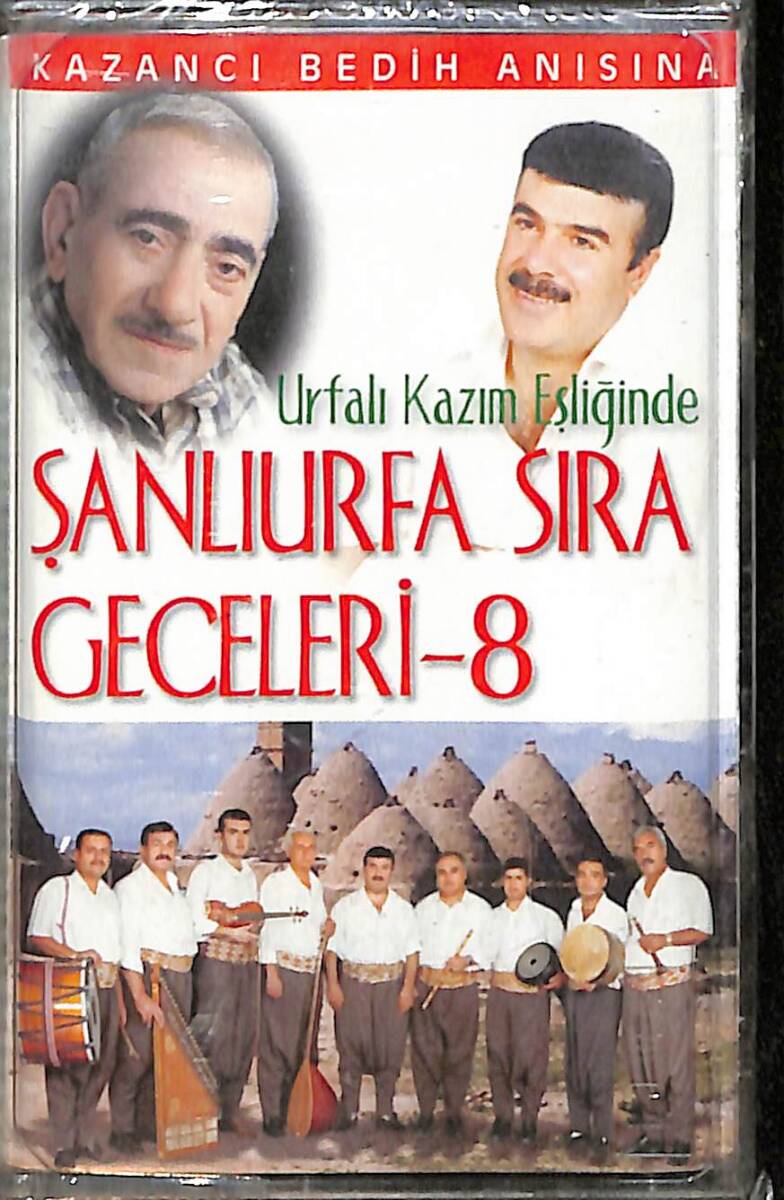 Şanlıurfa Sıra Geceleri 8 - Urfalı Kazım Eşliğinde Kaset (Sıfır Kaset) KST28991 - 1