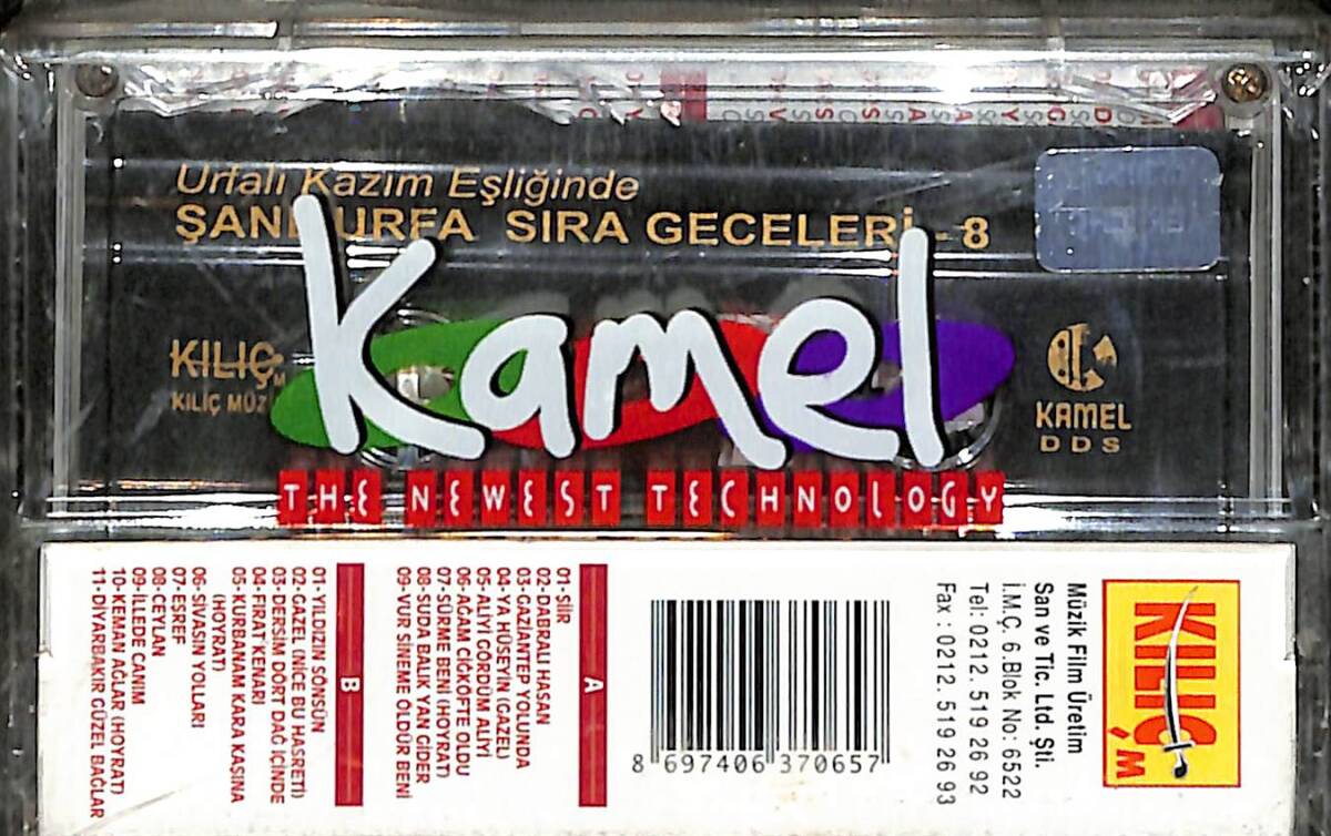 Şanlıurfa Sıra Geceleri 8 - Urfalı Kazım Eşliğinde Kaset (Sıfır Kaset) KST28991 - 2