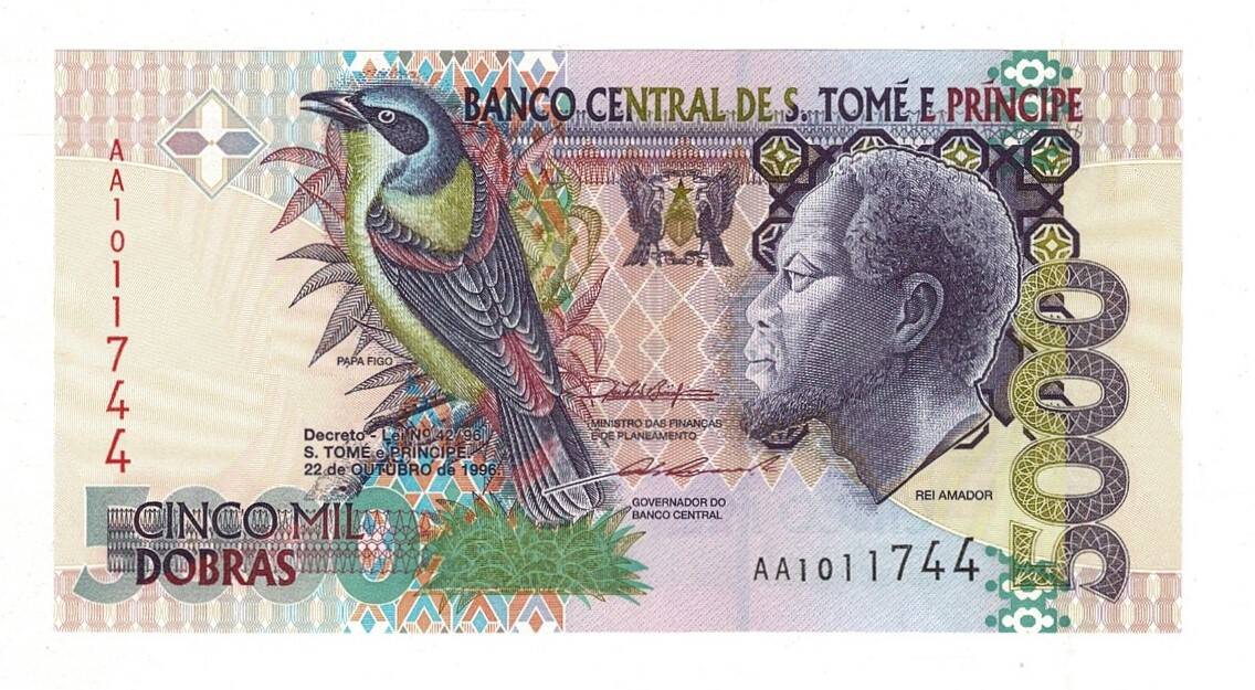 Sao Tome and Principe 5000 Dobras 1996 ÇİL YKP8133 - 3