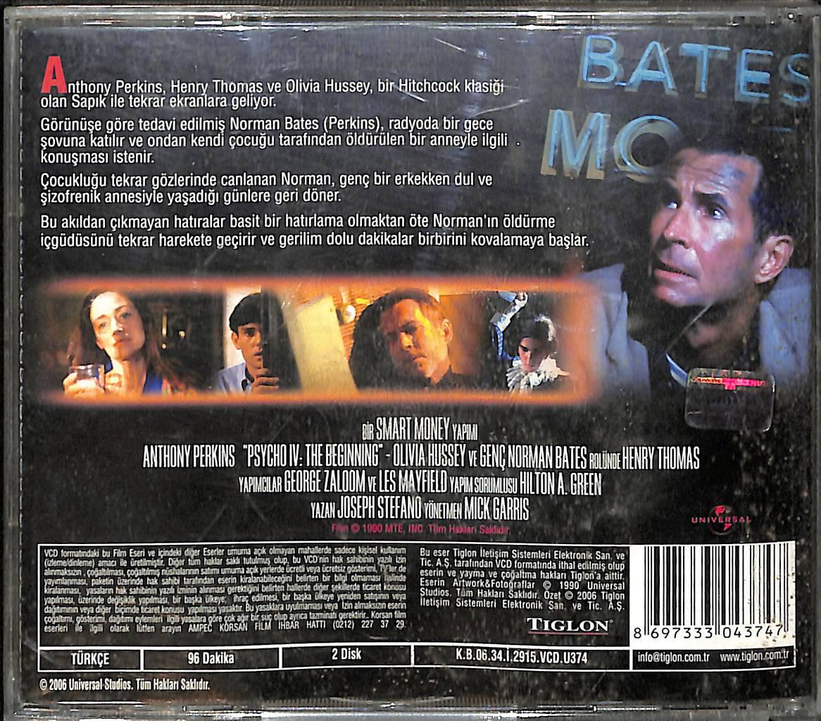 Sapık 4 - Psycho IV: The Beginning (1990) * Nadir * VCD Film (İkinci El) VCD27608 - 2