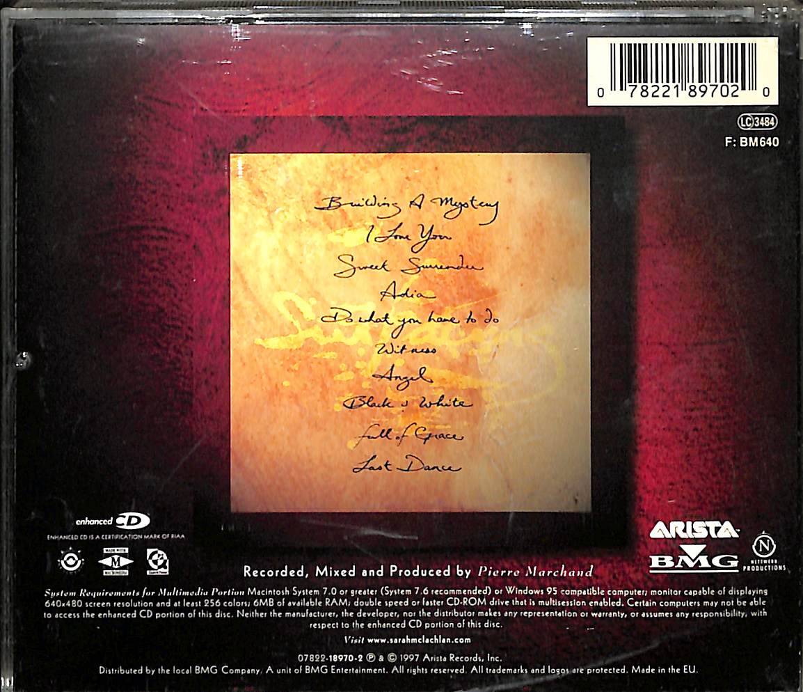 Sarah Mclachlan - Surfacing CD (İkinci El) CD4625 - 2