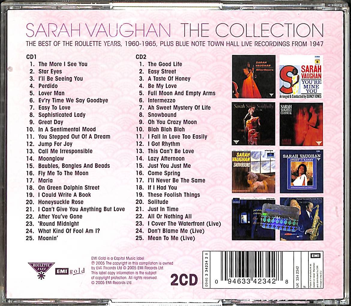 Sarah Vaughan - The Collection CD (İkinci El) CD4551 - 2