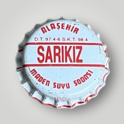 SARIKIZ Alaşehir Maden Suyu Sodası Basılmamış Gazoz Kapağı CMK1-1199 - 3