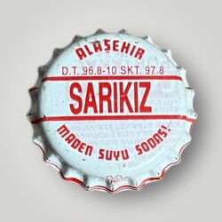 SARIKIZ Alaşehir Maden Suyu Sodası Basılmamış Gazoz Kapağı CMK1-1198 - 3