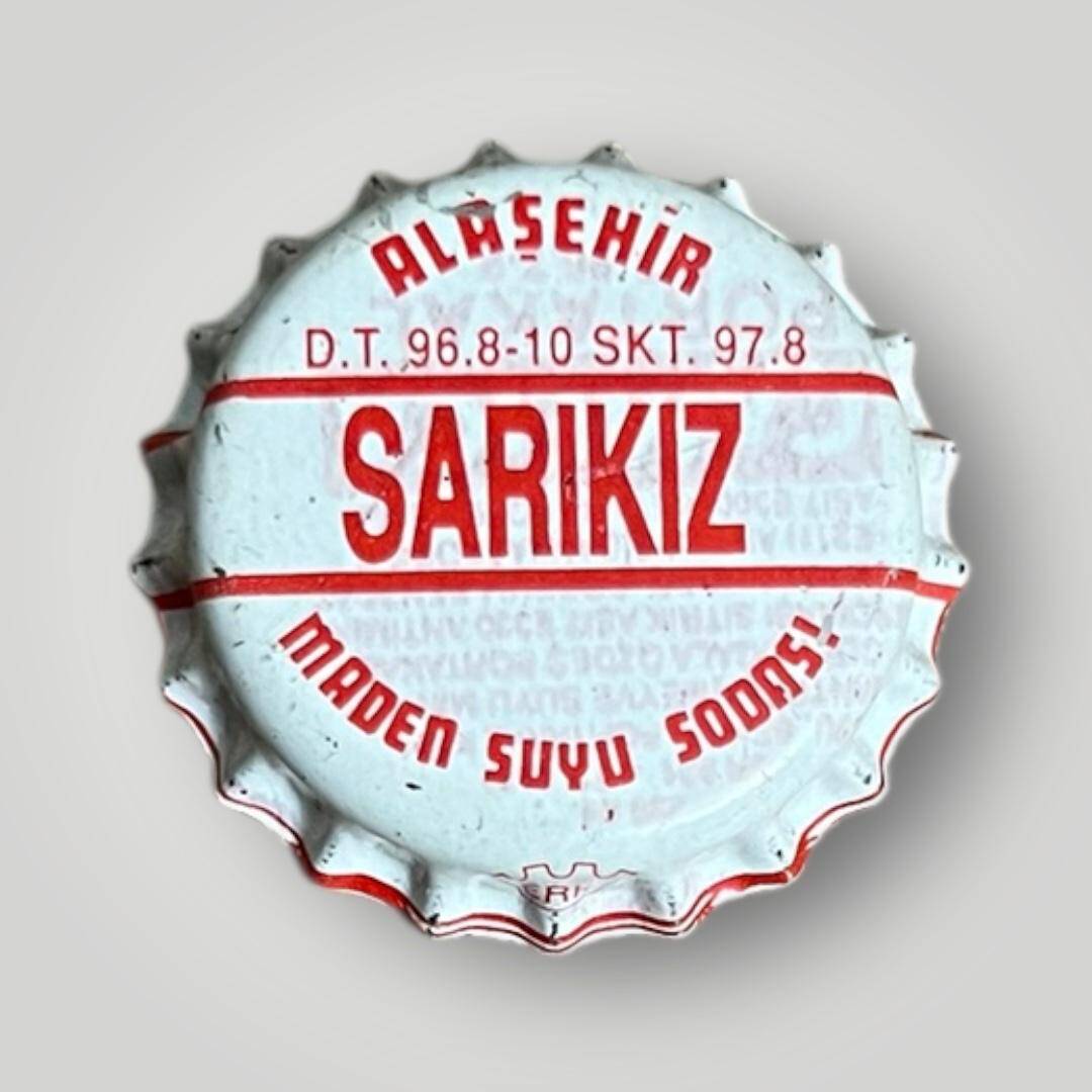 SARIKIZ Alaşehir Maden Suyu Sodası Basılmamış Gazoz Kapağı CMK1-1198 - 1