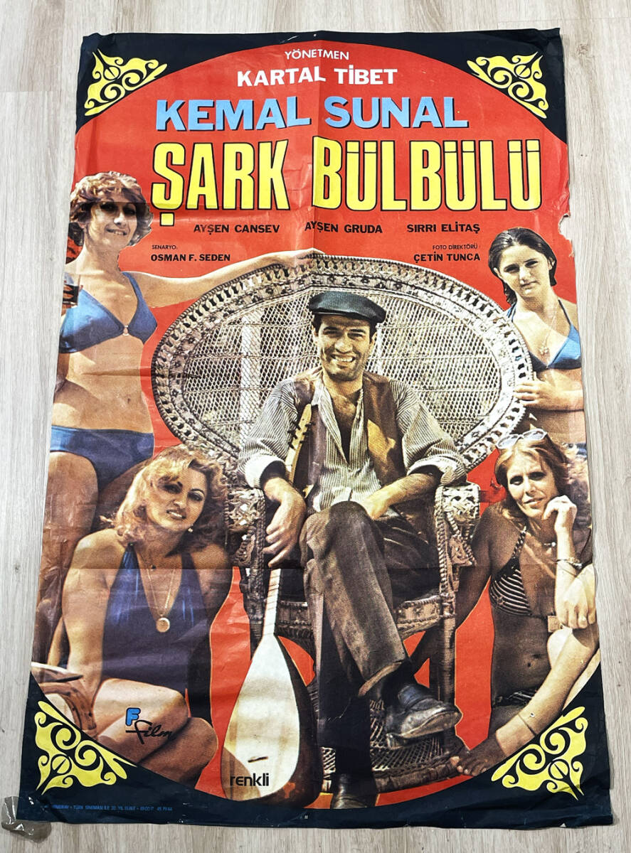 Şark Bülbülü (1979) Kemal Sunal Orijinal Sinema Afişi - Ultra Dev Boy (70x100) AFIS56 - 1