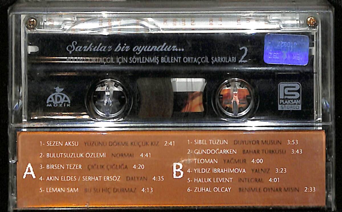 Şarkılar Bir Oyundur - Bülent Ortaçgil İçin Söylenmiş Bülent Ortaçgil Şarkıları Kaset (Sıfır) KST28433 - 2