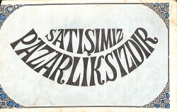 Satışımız Pazarlıksızdır Kartpostal (Küçük Boy) KRT21368 - Gökçekoleksiyon