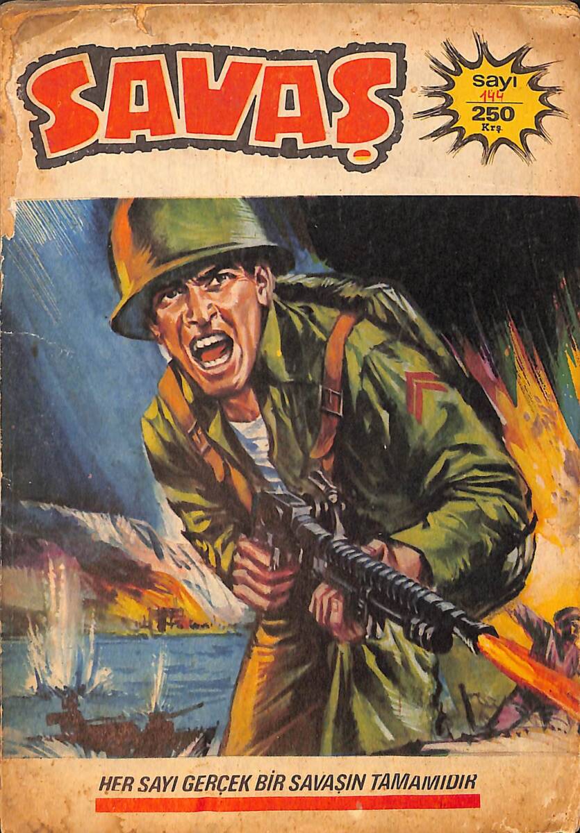 SAVAŞ Çizgi Roman No:144 / 250 Kuruşluk Seri NDR98601 - 1