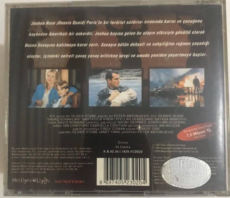 Savaş Günahları VCD Film VCD7995 - 2