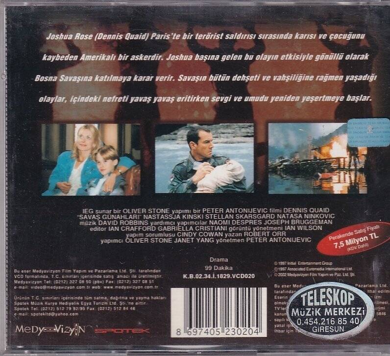 Savaş Günahları VCD Film VCD9761 - 2
