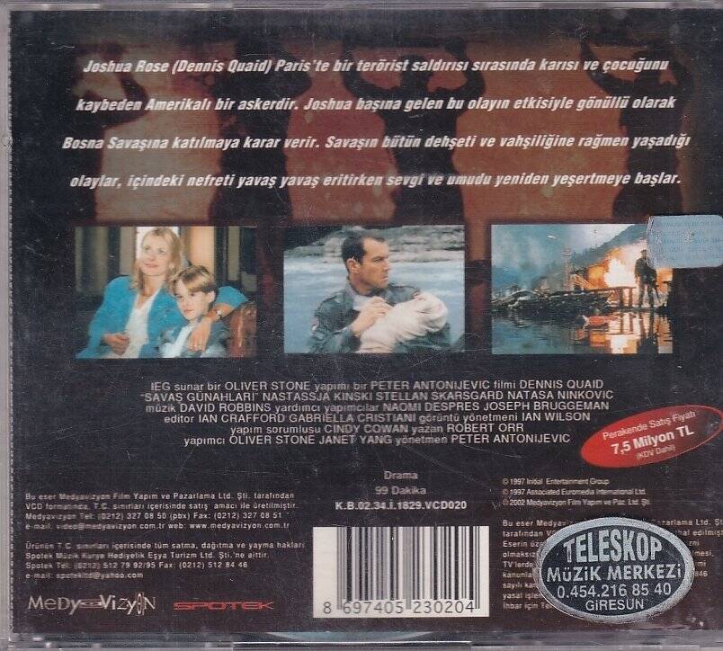 Savaş Günahları VCD Film VCD9762 - 2
