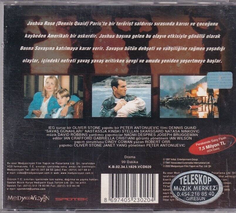 Savaş Günahları VCD Film VCD9763 - 2