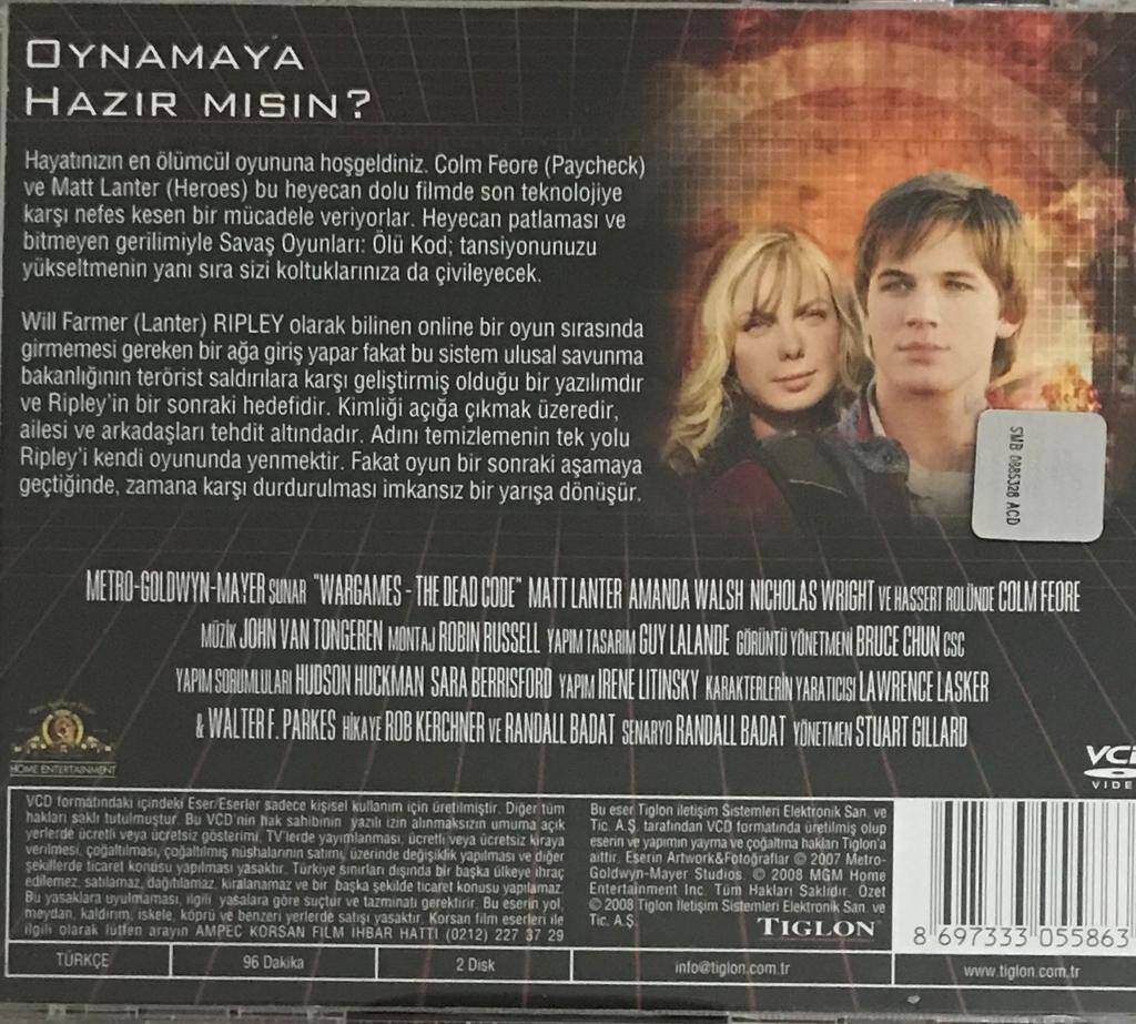 Savaş Oyunları-Ölü Kod VCD Film VCD5745 - 2