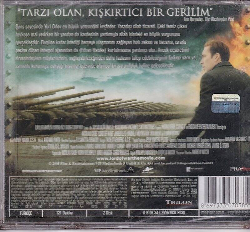 Savaş Tanrısı Lord Of War VCD Film VCD9306 - 2