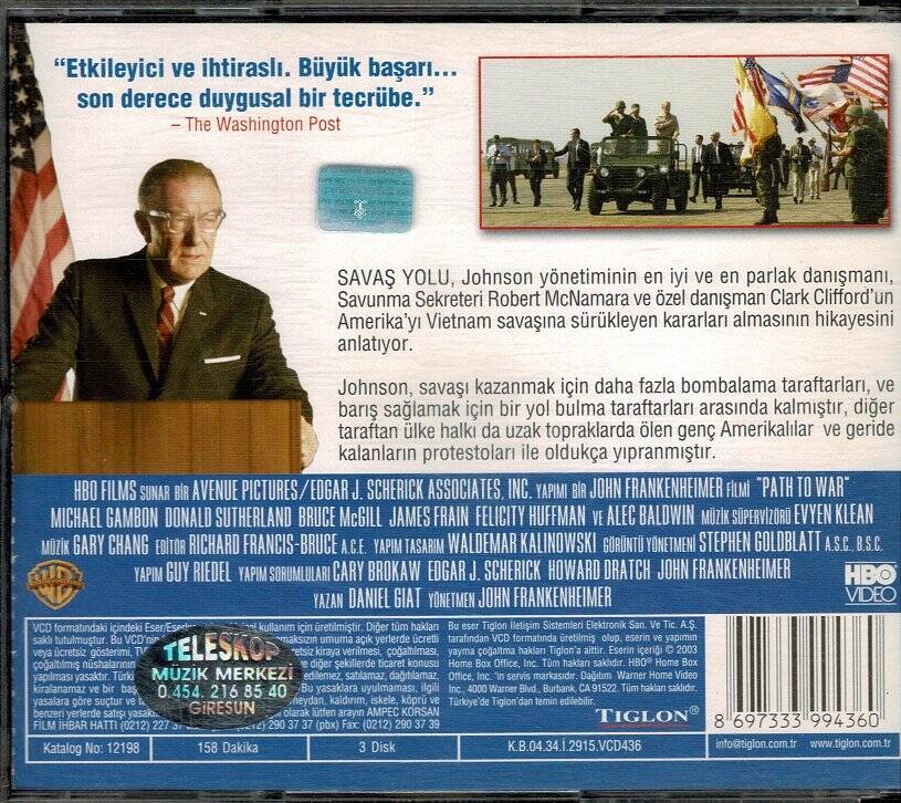 Savaş Yolu (3Disk) VCD Film VCD9887 - 2