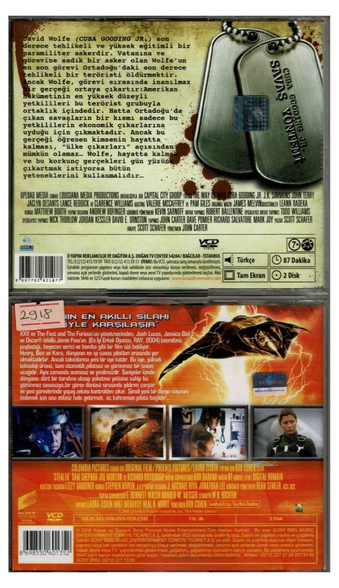 Savaş Yöntemi Görünmez Savaşçı - 2 Adet VCD Film VCD1353 - 2