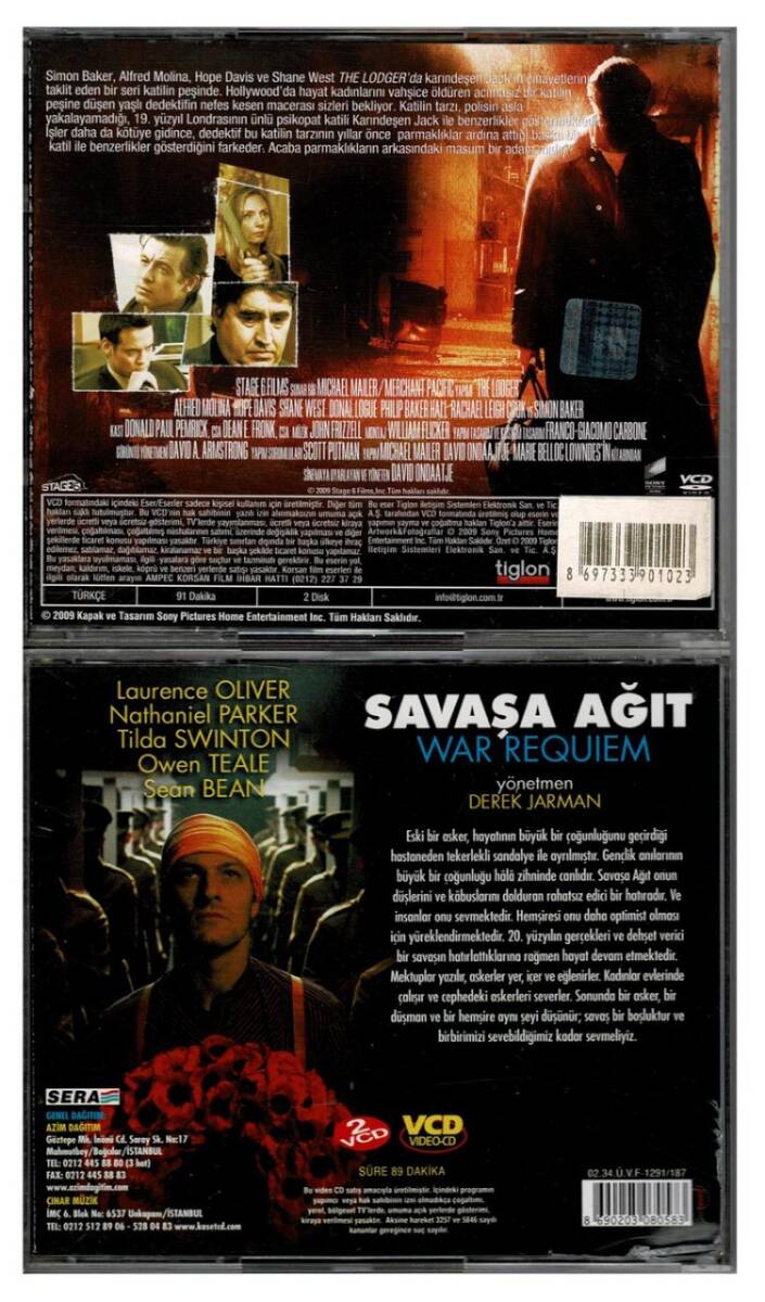 Savaşa Ağıt Kiracı 2 Adet VCD Film VCD273 - 2