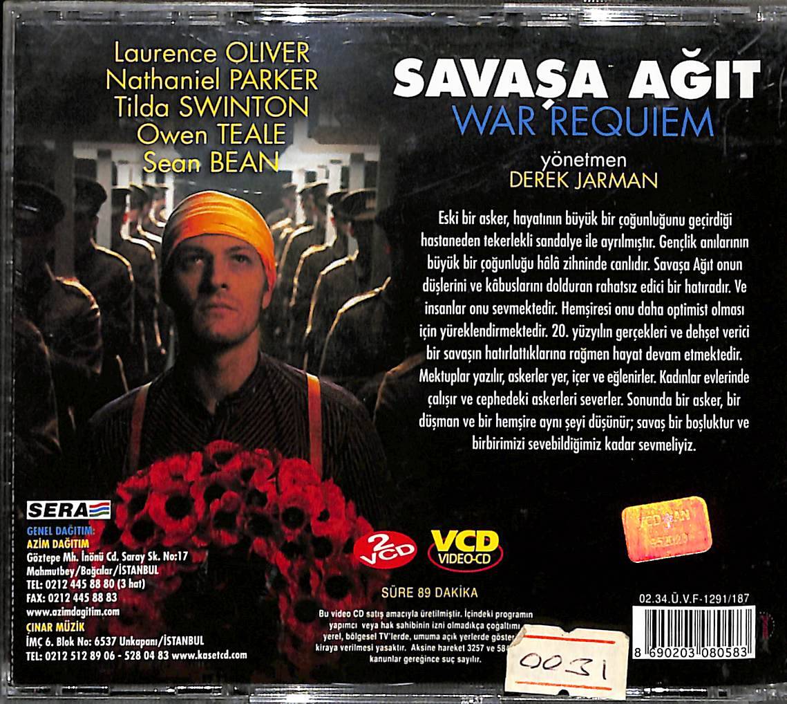Savaşa Ağıt – War Requiem (1989) Orijinal VCD Film VCD28123 - 2