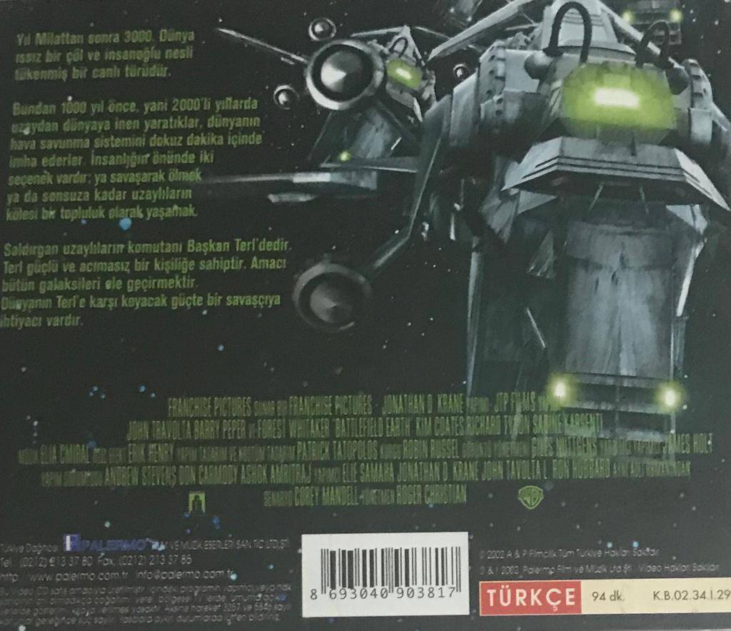 Savaşçı-Battlefield Earth VCD Film VCD5635 - 2
