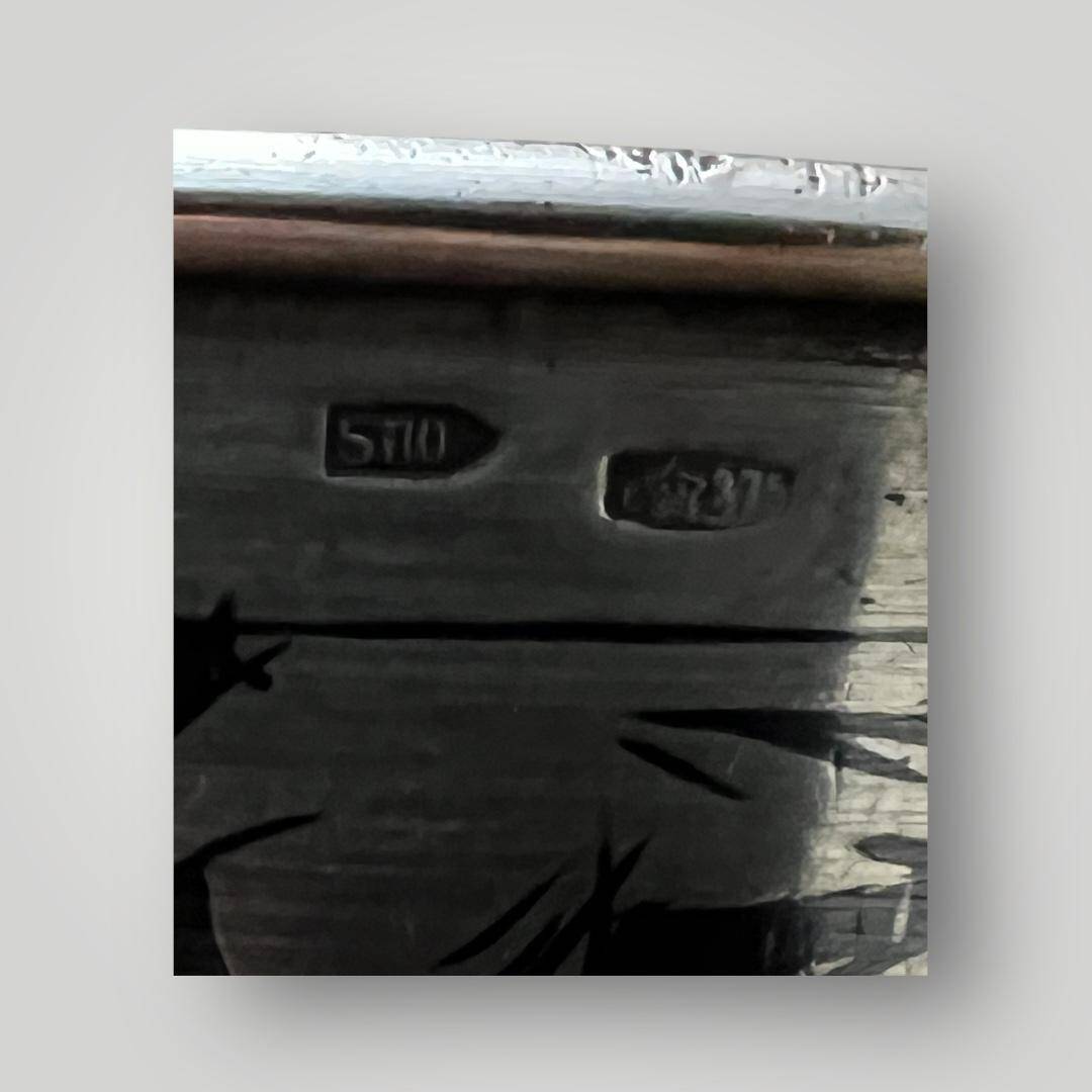 Savat İşçilikli Damgalı Ermenice Yazılı Gümüş Kase – Koleksiyonluk Nadir Parça AOB6024 - 4