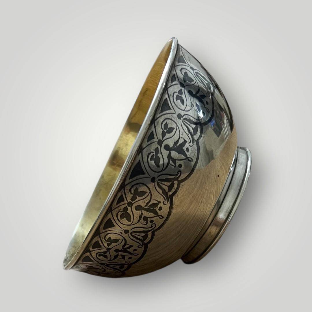 Savat İşçilikli Damgalı Gümüş Kase AOB6025 - 5