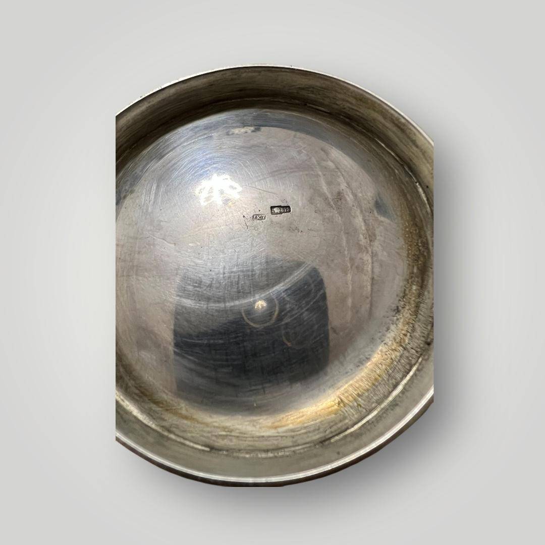 Savat İşçilikli Damgalı Gümüş Kase AOB6025 - 6