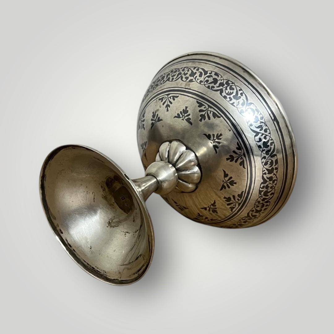 Savat İşçilikli Damgalı Rus Gümüş Şekerlik AOB6023 - 2