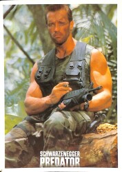Schwarzenegger Predator Küçük Boy Kartpostal (15x10 cm) KRT12979 - Gökçekoleksiyon