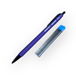 Scrikss Office Hexagon-R 0.5 mm Mekanik Mor Çıtçıtlı Kalem – Sıfır, Kullanılmamış (Vintage) #KL6 - Gökçekoleksiyon