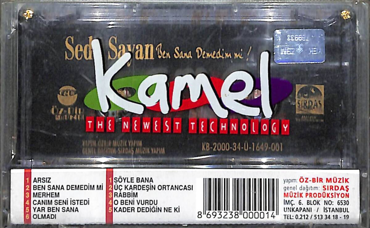 Seda Sayan – Ben Sana Demedim Mi Orijinal Kaset (SIFIR) * Öz-Bir Müzik - 2000 * KST31204 - 2