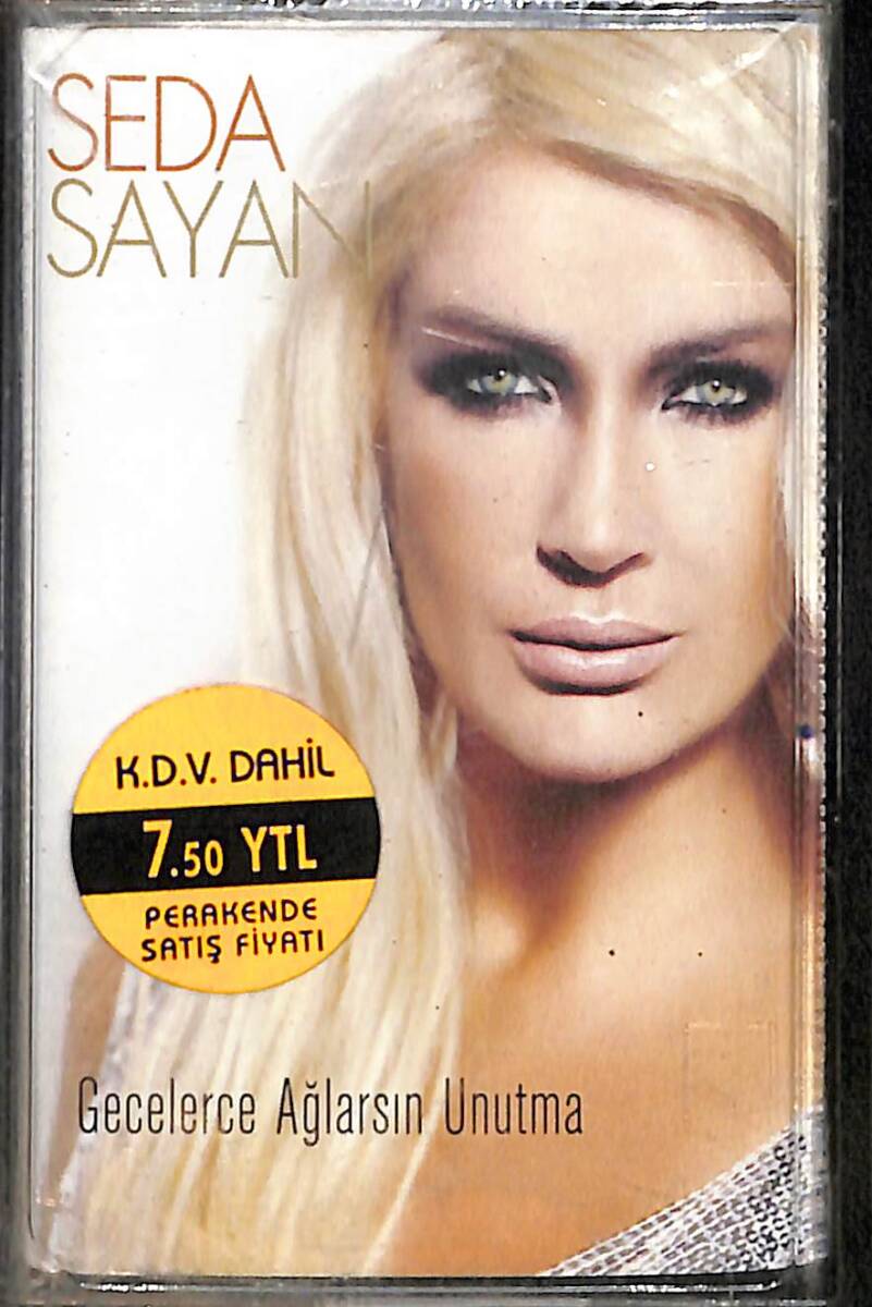 Seda Sayan - Gecelerce Ağlarsın Unutma Orijinal Kaset (Sıfır) KST31082 - 1