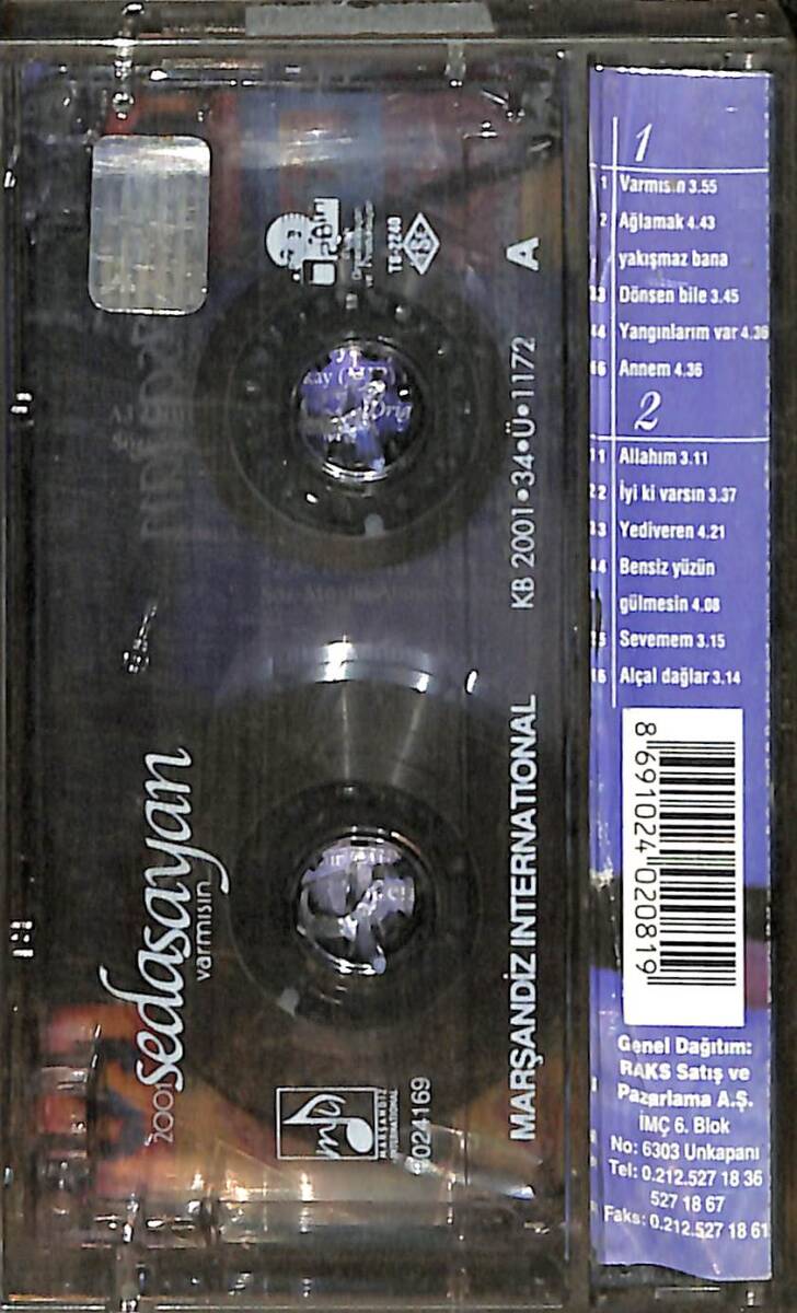 Seda Sayan - Var Mısın... Kaset (İkinci El) KST26769 - 2