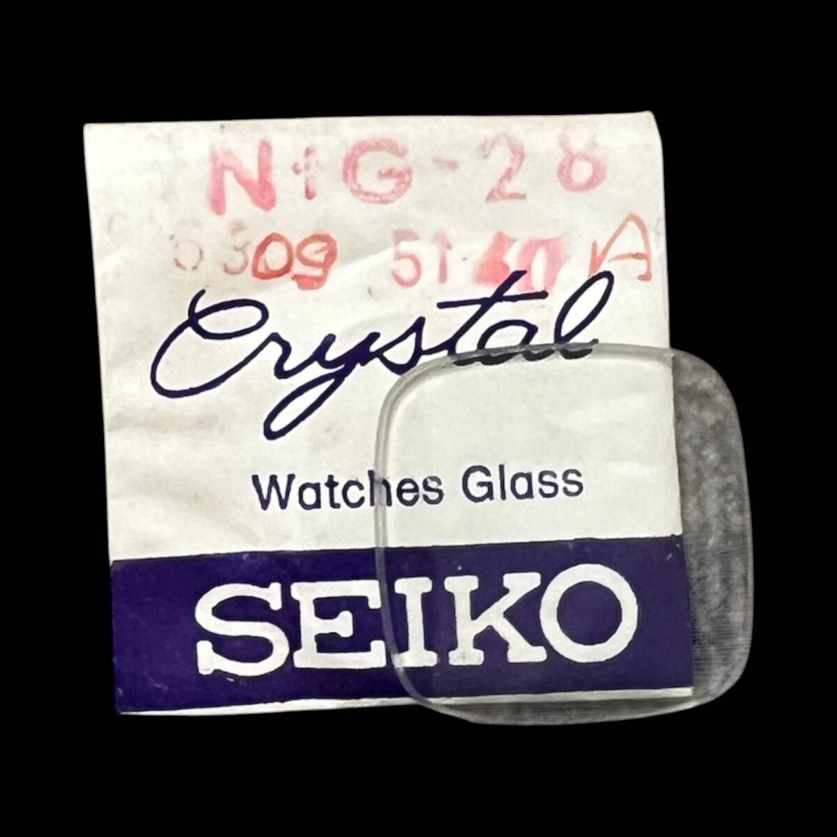Seiko 6309-5140A N+G-28mm - Köşeli Saat Camı SYP1048 - 1