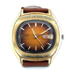 SEİKO 7009-5008 Altın Kaplama Otomatik Erkek Kol Saati EBY320 - 5