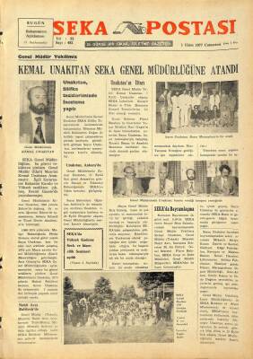Seka Postası 1 Ekim 1977 - Kemal Unakıtan Seka Genel Müdürlüğüne Atandı GZ80377 - 1
