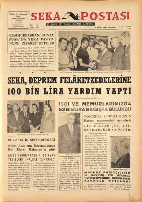 Seka Postası 1 Eylül 1966 - Cumhurbaşkanı Sunay Fuarda Seka Pavyonunu Ziyaret Etti GZ79637 - 1