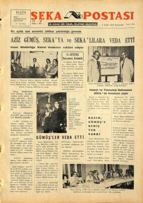 Seka Postası 1 Eylül 1977 - Aziz Gümüş SEKAya Ve SEKAlılara Veda Etti GZ80378 - 1