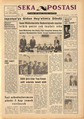 Seka Postası 1 Haziran 1966 - Japonyaya Giden Heyetimiz Doğdu GZ79627 - 1