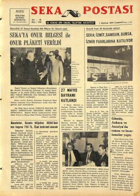 Seka Postası 1 Haziran 1974 - SEKA İzmit, Samsun, Bursa İzmir Fuarlarına Katılıyor GZ80365 - 1
