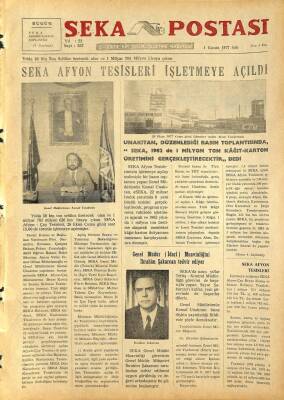 Seka Postası 1 Kasım 1977 - SEKA Afyon Tesisleri İşletmeye Açıldı GZ80376 - 1