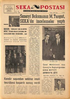 Seka Postası 1 Mayıs 1966 - İlk Türk Kağıdı Nasıl Çıktı, Sanayi Bakanımız M.Turgut SEKAda İnceleme Yaptı GZ79619 - 1