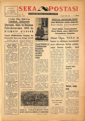Seka Postası 1 Şubat 1966 - Kocaeli Valisi Değişti, Çaycuma, Aksu Ve Dalaman Fabrikalarımız 1969da Hizmete Girecek GZ79625 - 1