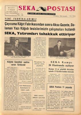 Seka Postası 1 Temmuz 1966 - Çaycumada 175 Lojman Yapılıyor, Kraft Kağıdı Fabrikamızın Sosyal Tesisleri 9 Milyon Liraya İhale Edildi GZ79629 - 1