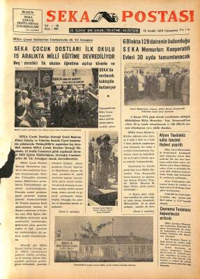 Seka Postası 15 Aralık 1973 - Yüksek Mühendis Dr.Ümit Coşkuner Sekaya Katıldı GZ79642 - 1