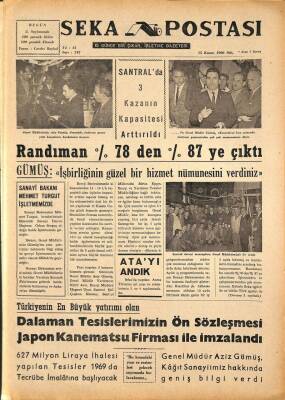 Seka Postası 15 Kasım 1966 -Tek Bir Kalp Halinde Atayı Andık, Randıman %78den %87ye Çıktı GZ79632 - 1