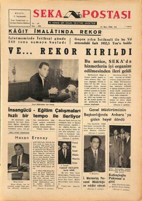 Seka Postası 15 Mart 1966 - Kağıt İmalatında Rekor Kırıldı, Hasan Erenay GZ79622 - 1