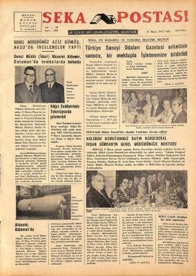 Seka Postası 15 Mayıs 1973 - Kolordu Komutanımız Sayın Korgeneral İhsan Gürkanın Genel Müdürümüze Mektubu GZ79645 - 1