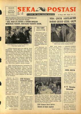Seka Postası 15 Mayıs 1977 - SEKA Çocuk Dostlarının Bahar Gecesi Güzel Geçti GZ80380 - 1