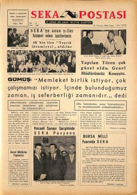 Seka Postası 15 Temmuz 1966 - 25 Yıllık İşçilere Altın Madalya Verilecek GZ79640 - 1